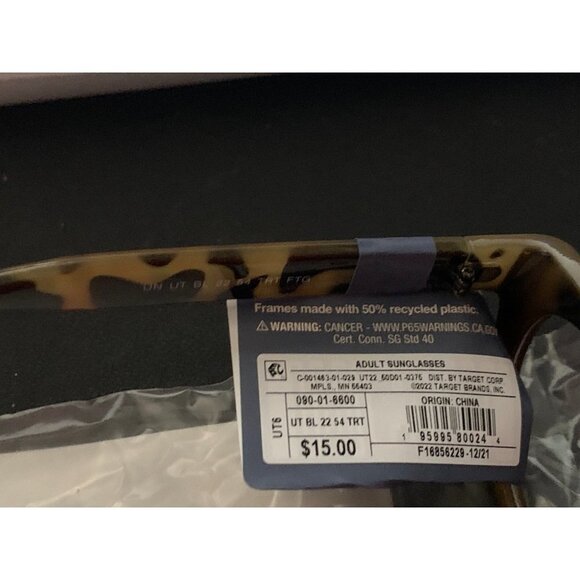 Universal Thread Women's Tortoise Print Cateye Blue Light Filtering Glasses - Picture 6 of 9